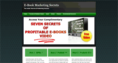 Desktop Screenshot of e-bookmarketingsecrets.com